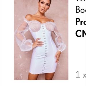 Brand new pretty little thing chiffon bandage dress